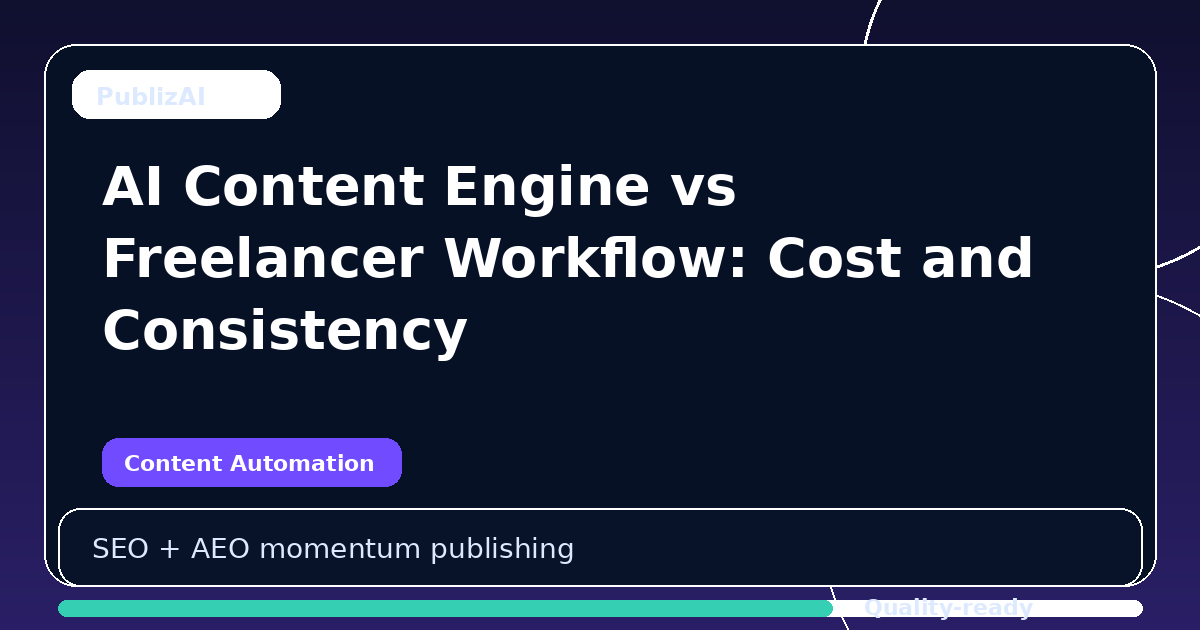 AI Content Engine vs Freelancer Workflow: Cost and Consistency
